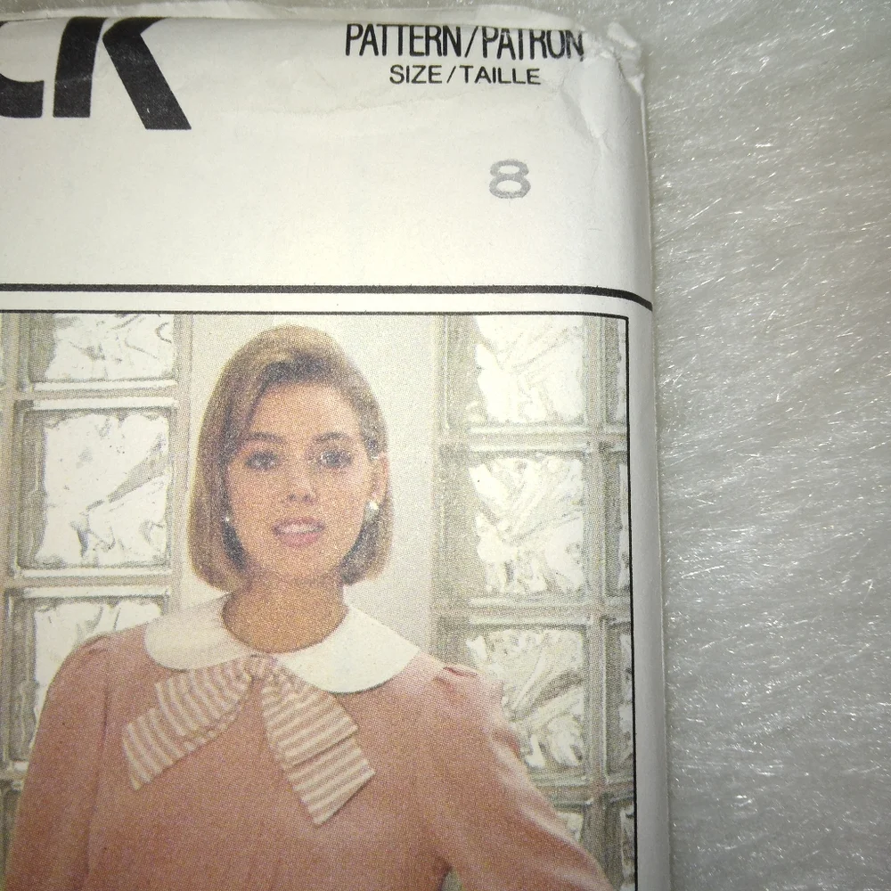 BUTTERICK 2839 Sz 8 Misses top and skirt Loose fitting tops and a line skirt